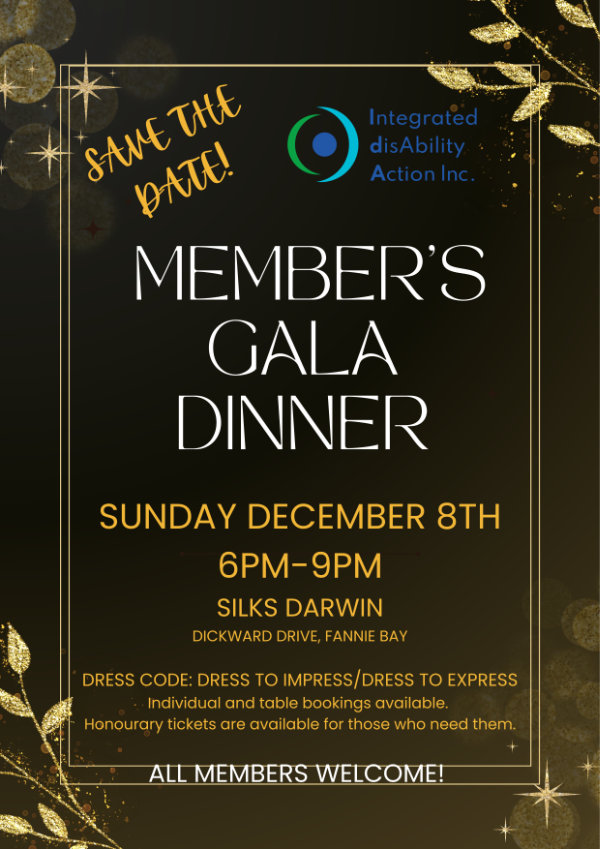 Save the date, member's gala dinner poster.